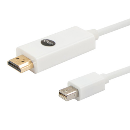 CABLE MINI DISPLAYPORT M A HDMI M 1.8M SAVIO CL-83