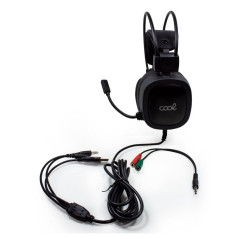 COOL 8434847045825 cuffia e auricolare Cuffie Cablato A Padiglione Gaming Nero