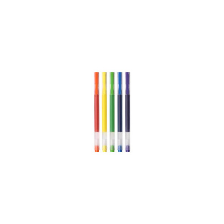 Xiaomi BHR8860GL penna gel Penna in gel con cappuccio Blu, Verde, Arancione, Viola, Giallo 5 pz