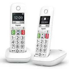 Gigaset E290 Telefono analogico DECT Identificatore di chiamata Bianco