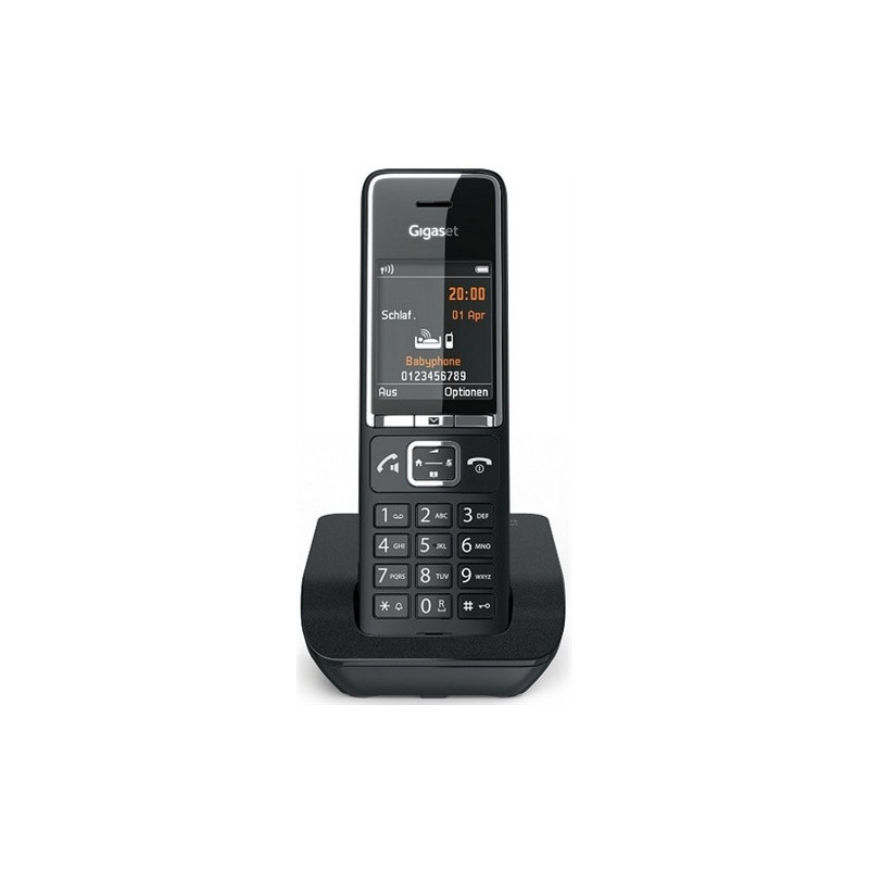 GIGASET WIRELESS PHONE COMFORT 550 BLACK CHROME (S30852-H3001-D204)