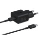 SAMSUNG QUICK CHARGER USB C 25W WITH DATA CABLE BLACK T2510XBE