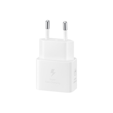 SAMSUNG QUICK CHARGER USB C 25W WITH DATA CABLE WHITE T2510XWE