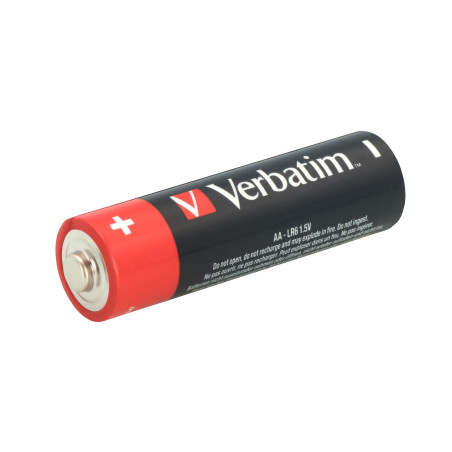 VERBATIM ALKALINE BATTERIES AA LR06 4 PCS PACK 49921