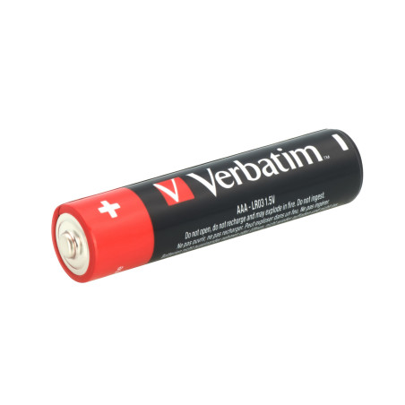 VERBATIM ALKALINE BATTERIES AAA LR03 4 PCS PACK 49920