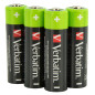 VERBATIM ALKALINE RECHARGEABLE BATTERIES AA HR06 4 PCS PACK 49517