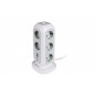 VERBATIM POWER STRIP WITH 11 SOCKETS WITH SWITCH CABLE 2 M + 2 UBS-C AND 2 USB-A WHITE 49547