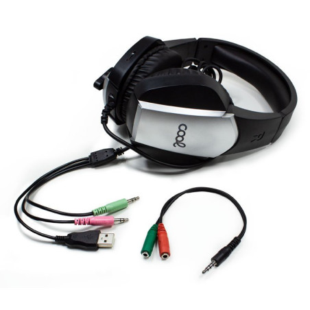 AURICULARES GAMING COOL BREMEN ADAPT.AUDIO BK-GRY