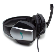 COOL 8434847045801 cuffia e auricolare Cuffie Cablato A Padiglione Gaming Nero, Argento
