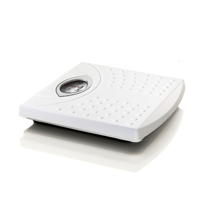 LAICA MECHANICAL SCALE WITH POLYPROPYLENE BASE WITH ANTI-SLIP SURFACE WHITE 125KG PS2015