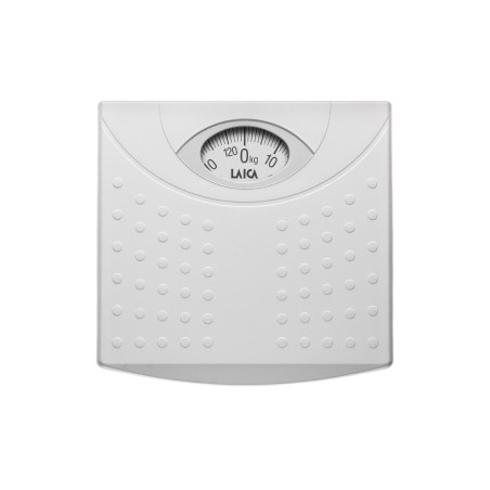 LAICA MECHANICAL SCALE WITH POLYPROPYLENE BASE WITH ANTI-SLIP SURFACE WHITE 125KG PS2015