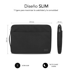 SUBBLIM SUB-LS-0PS0101 borsa per laptop 39,6 cm (15.6") Custodia a tasca Nero