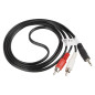 Cable estereo lanberg mini jack 3.5mm -  2x rca macho 1.5m