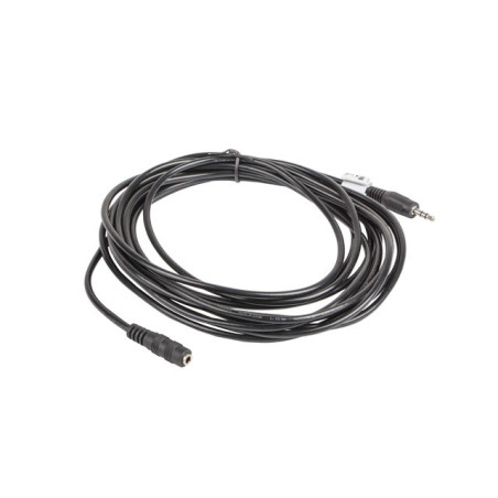 Cable estereo lanberg jack 3.5 mm macho - jack 3.5mm hembra 5m negro