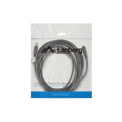 Lanberg CA-MJFJ-10CC-0050-BK cavo audio 5 m 3.5mm Nero