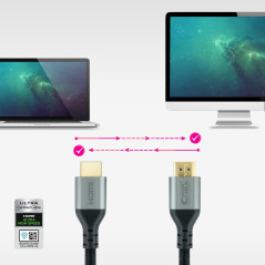 Nanocable 10.15.8101 cavo HDMI 1 m HDMI tipo A (Standard) Nero