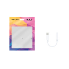 Nanocable 10.24.1205-W cavo audio 0,11 m 3.5mm USB tipo-C Bianco