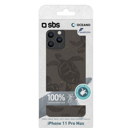 Funda sbs oceano eco - friendly iphone 11 pro max tortuga