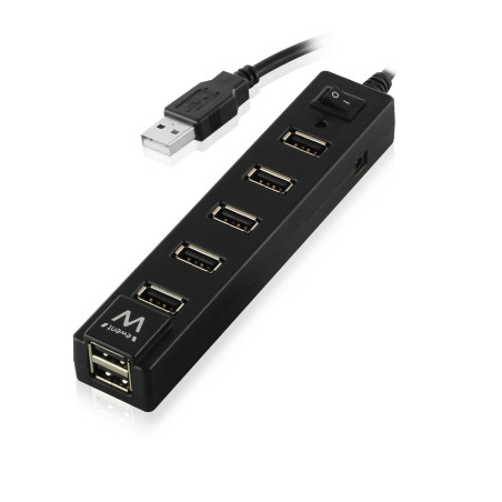 Ewent EW1130 hub di interfaccia 480 Mbit/s Nero