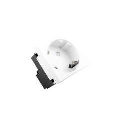 Lanberg AC-4545SW-F-W presa energia Tipo F Bianco