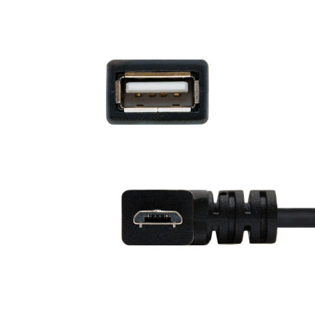 Nanocable 10.01.3600 cavo USB USB 2.0 0,15 m Micro-USB B USB A Nero