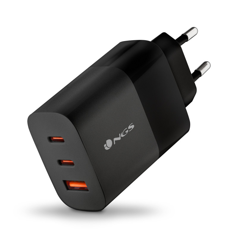Cargador de pared ngs bud 65w 2x usb tipo c -  1x usb tipo a