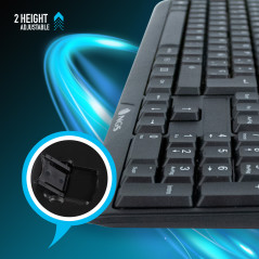 NGS FunkyV3, QWERTY, ES tastiera Casa USB Spagnolo Nero
