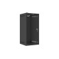 Armario lanberg mural rack 10 pulgadas 12u - 280x310 flat pack negro puerta cristal