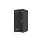 Armario lanberg mural rack 10 pulgadas 12u - 280x310 flat pack negro puerta cristal