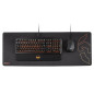 Alfombrilla krom knout xl extended gaming para mouse raton y teclado 850 x 300 x 4 mm.