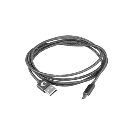 Cable silver ht miicro usb smart led luxury -  macho - macho -  1.5m -  gris oscuro