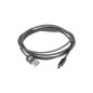 Cable silver ht miicro usb smart led luxury -  macho - macho -  1.5m -  gris oscuro