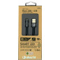 Cable silver ht miicro usb smart led luxury -  macho - macho -  1.5m -  gris oscuro