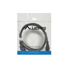 Lanberg CA-C13E-10CC-0018-BK cavo di alimentazione Nero 1,8 m Accoppiatore C13 Accoppiatore C14
