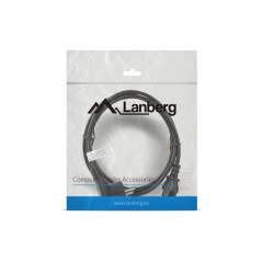 Lanberg CA-C13C-10CC-0018-BK cavo di alimentazione Nero 1,8 m Accoppiatore C13 CEE7 7