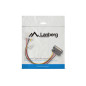 Cable alimentacion lanberg molex hembra -  sata macho 15cm