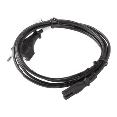 Lanberg CA-C7CA-11CC-0030-BK cavo di alimentazione Nero 3 m CEE7 16 Accoppiatore C7
