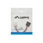 Cable lanberg alimentacion molex macho a sata hembra 15 cm