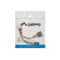 Cable lanberg alimentacion molex macho a 2x sata hembra 15 cm