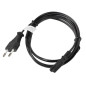 Cable lanberg de alimentacion ocho cee 7 - 16 a iec320 c7 euro (radio) negro 1.8 m