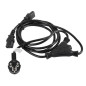 Cable de alimentacion lanberg schuko cee 7 - 7 a 2x iec320 c13 2m