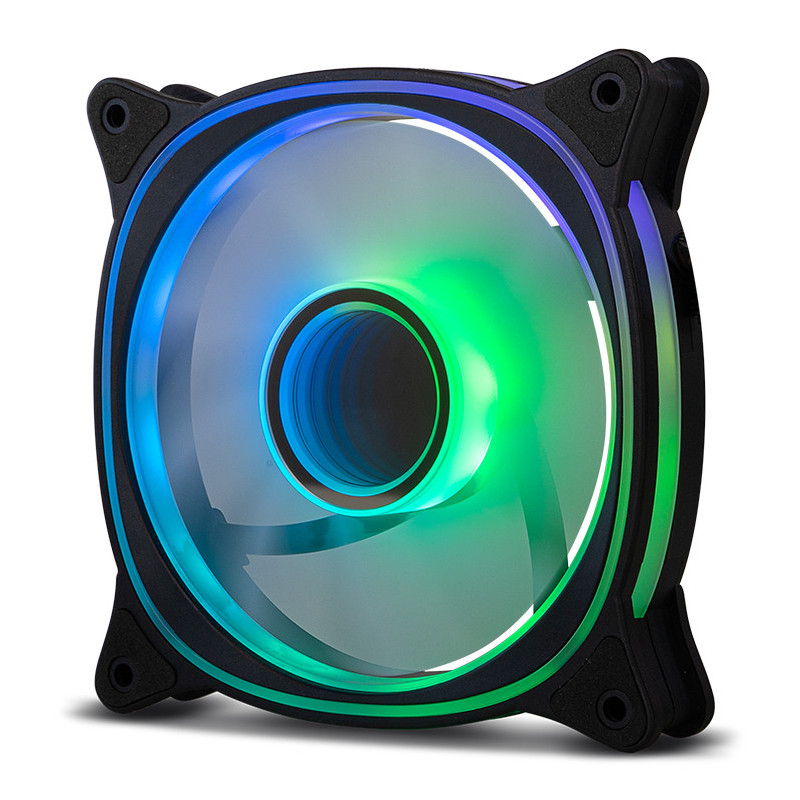 Ventilador caja nox hummer v - fan argb espejo infinito 120mm negro