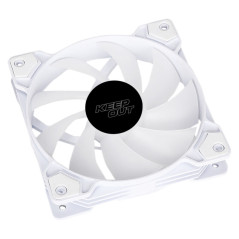 KeepOut XFC-120FW sistema di raffreddamento per computer Case per computer Ventilatore 12 cm Nero, Bianco