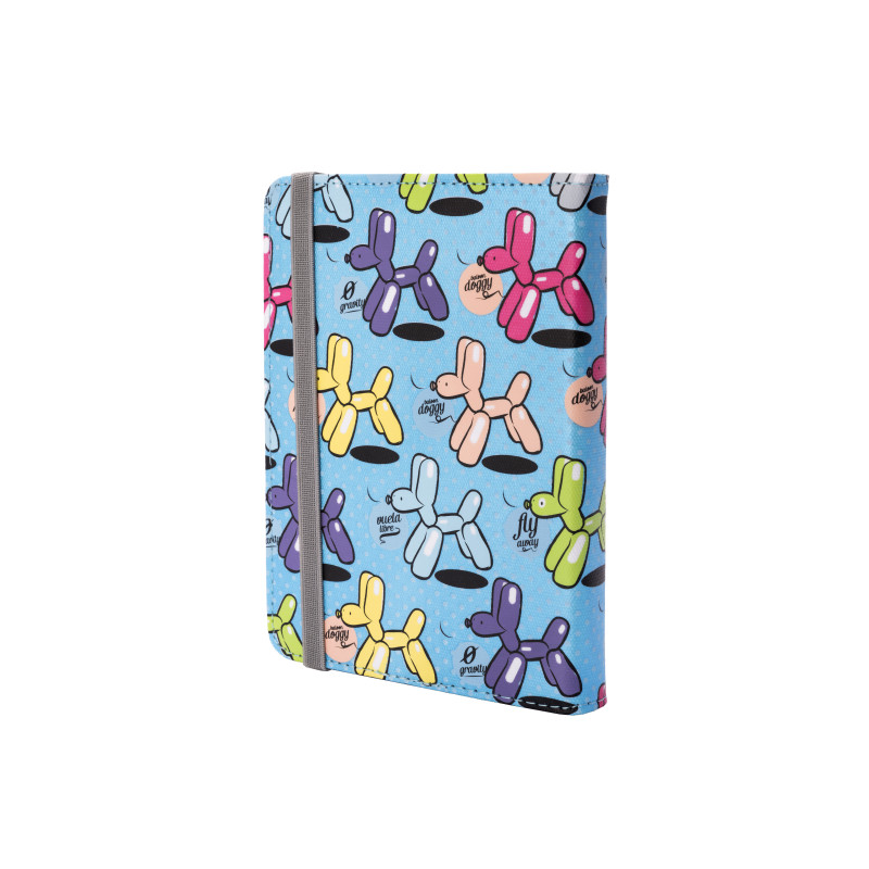 Funda universal silver ht para ebook 6 pulgadas case ballons blue metal