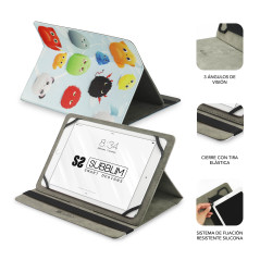 Funda subblim trendy case para tablet 10.1 pulgadas furry