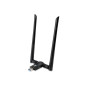 Adaptador wifi usb 3.0 dualband level one  ac1200 300mb en 24ghz y 867mb en 5ghz usb 3.0 2 antenas desmontables