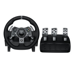 Logitech G 941-000123 periferica di gioco Nero USB 2.0 Sterzo + Pedali Analogico Digitale PC, Xbox One, Xbox Series S, Xbox