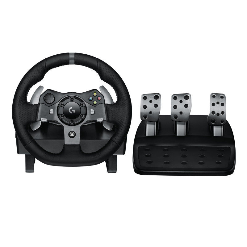 Logitech G 941-000123 periferica di gioco Nero USB 2.0 Sterzo + Pedali Analogico/Digitale PC, Xbox One, Xbox Series S, Xbox