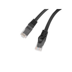 Latiguillo rj45 lanberg cat.6 f - utp 0.25m negro