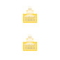Latiguillo cable red utp cat.6 rj45 nanocable 0.25cm amarillo